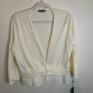 Tommy Hilfiger Ruffled Cardigan NWT Sz. L